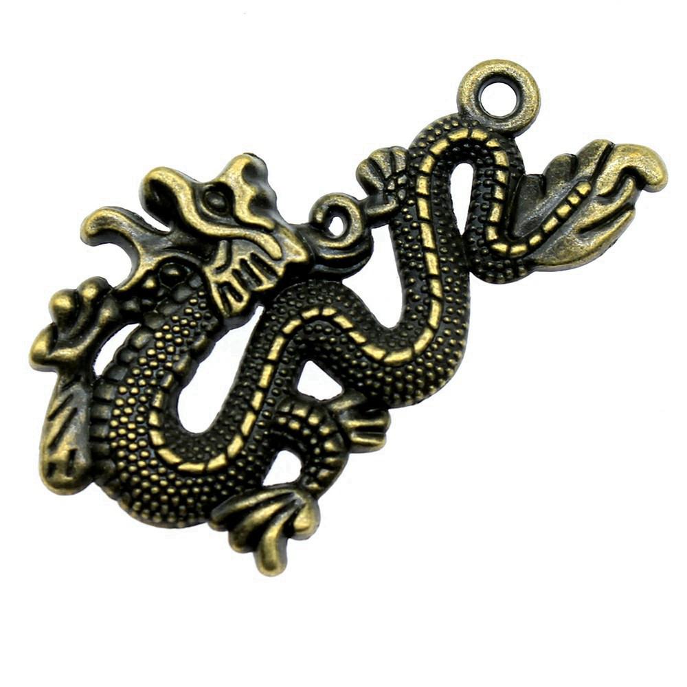 Alloy Pendants Dinosaur Dragon Wing Charms Vintage For Gothic DIY Jewelry Making Supplies
