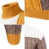 New Autumn Winter Color-blocking Turtleneck Sweater for Men Casual Fashion Sweater for Men