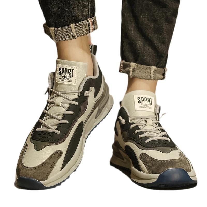 Travel Men's Shoes Spring and Autumn 2025 New Retro Men's Casual Running Sports Shoes Summer Versatile Dad Trendy Shoes
