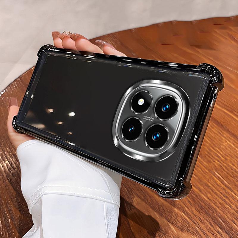 For Xiaomi Redmi Note 14 Pro 14S 13 12 11 11S 10 10S 9 Redmi 14C 13C 12C 10C A5 A3 K80 K70 K60 Poco X7 Pro X6 M6 Transparent Electroplated Phone Case