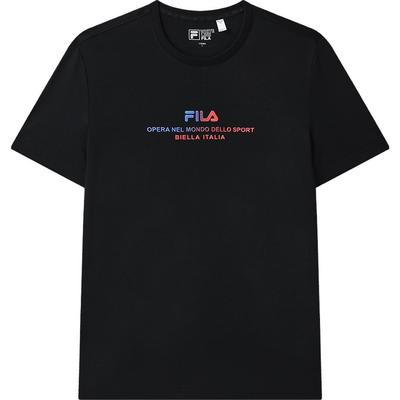 Retro Fashion Round Neck Short Sleeve T-Shirt Men Tops Black F51M328138FBK