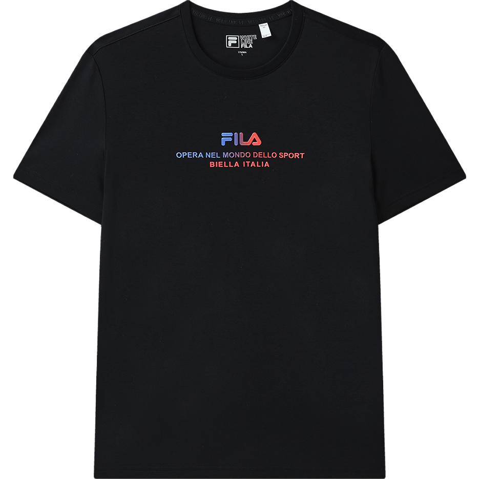 Fila Retro Fashion Round Neck Short Sleeve T-Shirt Men Tops Black F51M328138FBK