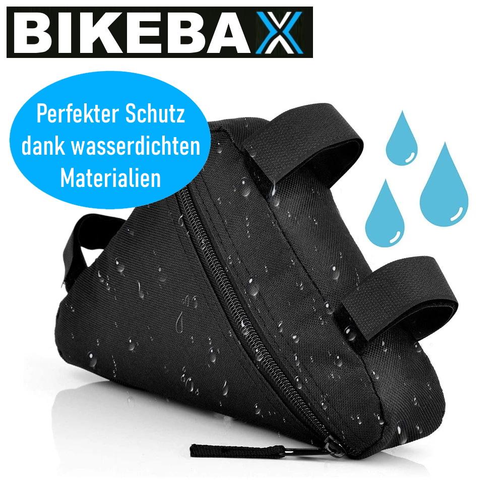 BIKEBAX Bicycle Frame Bag Bicycle Bag Triangular Bag + Tire Repair Kit