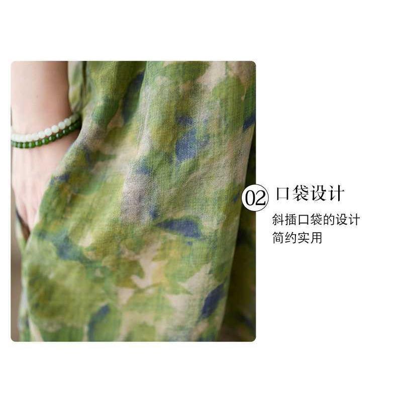 Summer New Round Neck Printed Dresses