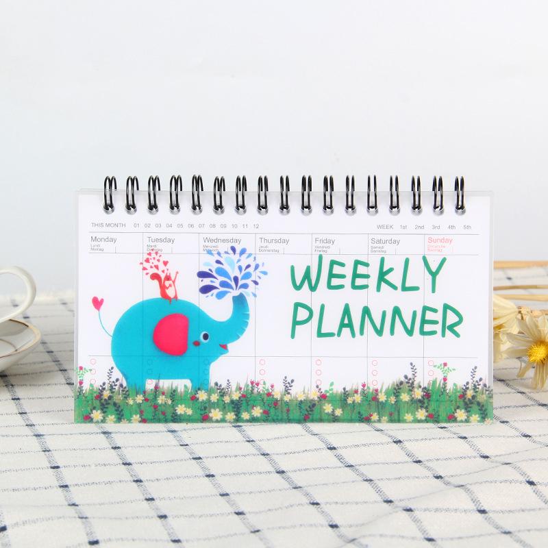 Kawaii Weekly Planner Notebook Diary Agenda Cure Diary Organizer Schedule Appointment Book Organizer Office Supplies Gifts