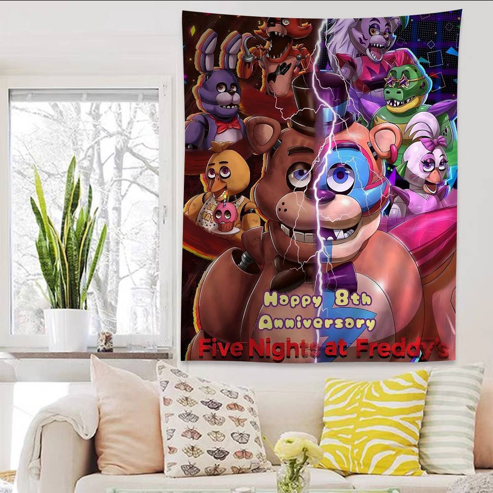 Arazzo da Parete F-Fnaf Anime Fai da Te per Soggiorno Casa Stanza Universitaria Decorazione Arte da Parete Decorazione