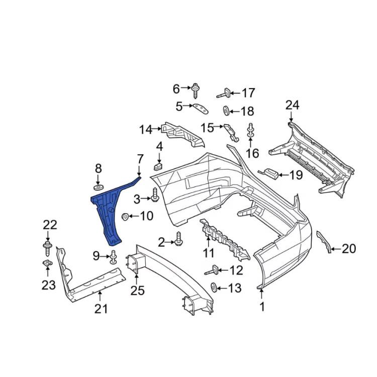 Rear Bumper Mounting Bracket for 2018-2020 Mercedes S-Class W222