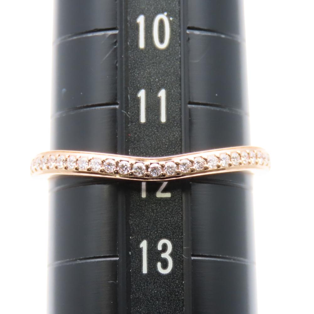 Used CARTIER Ring Ballerina Curve Wedding EU#51.5 52 K18 Pink Gold/diamond 2.2g Pink Gold Jewelry