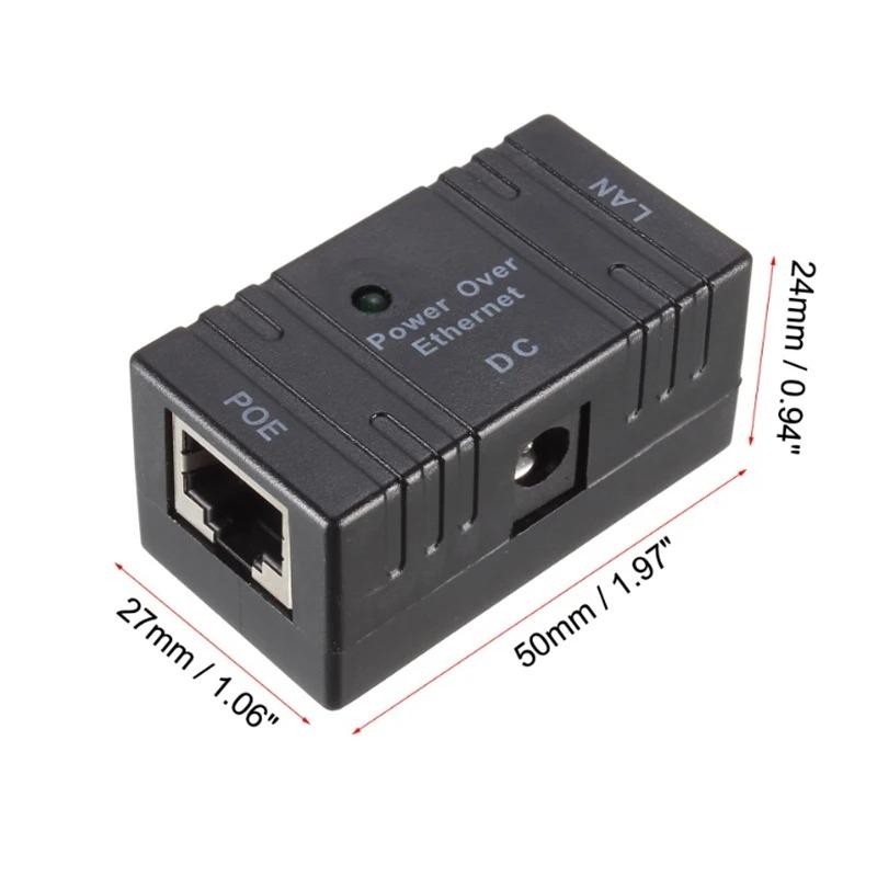 10/100Mbps POE Converter 5V-48V POE Combiner Splitter Adapter Injector Power for CPE Wireless IP Camera Power Over Ethernet