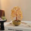 Natural Crystal Money Tree of Life Home Office Decoration Ornament