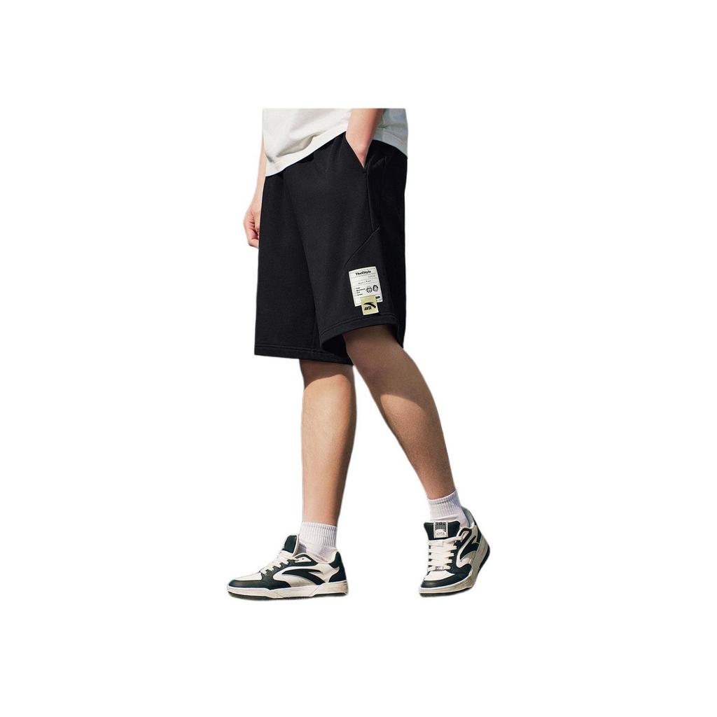 Anta Comfortable Simple Versatile Casual Shorts Men Shorts Black 952528307-3