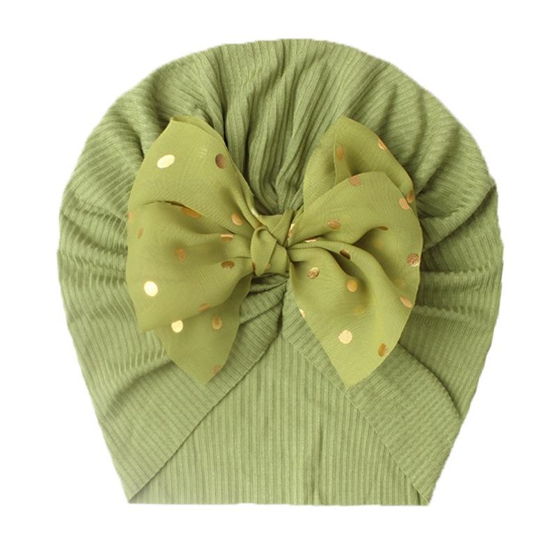 Seasonal new threaded baby headgear, children's bow pullover hat, headhat, baby Indian hat