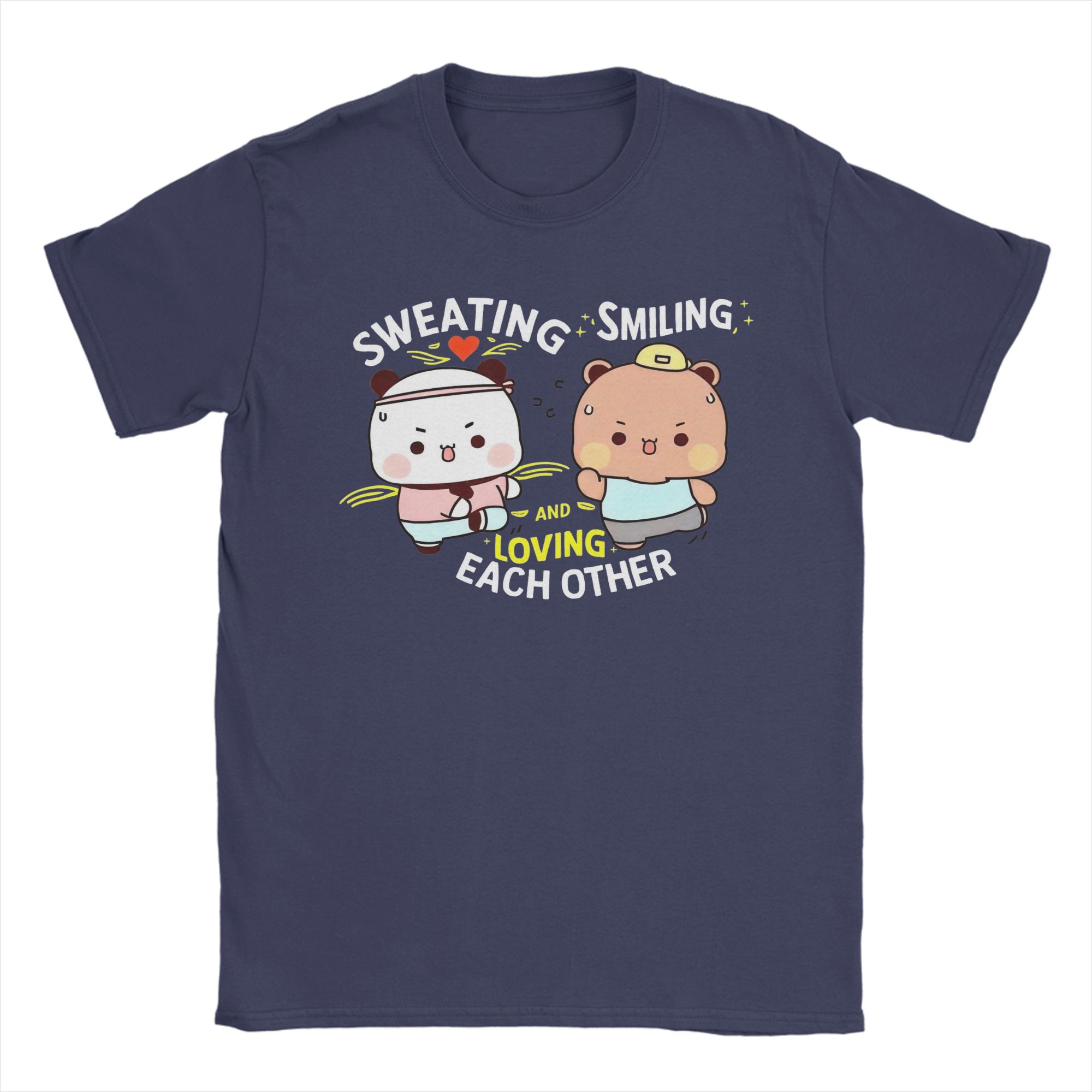 

Dudu Bubu Couple Exercise Cute T Shirt Mens 100 Cotton Casual TShirts Crew Neck Tee Shirt Short Sleeve Tops Birthday Gift 4XL