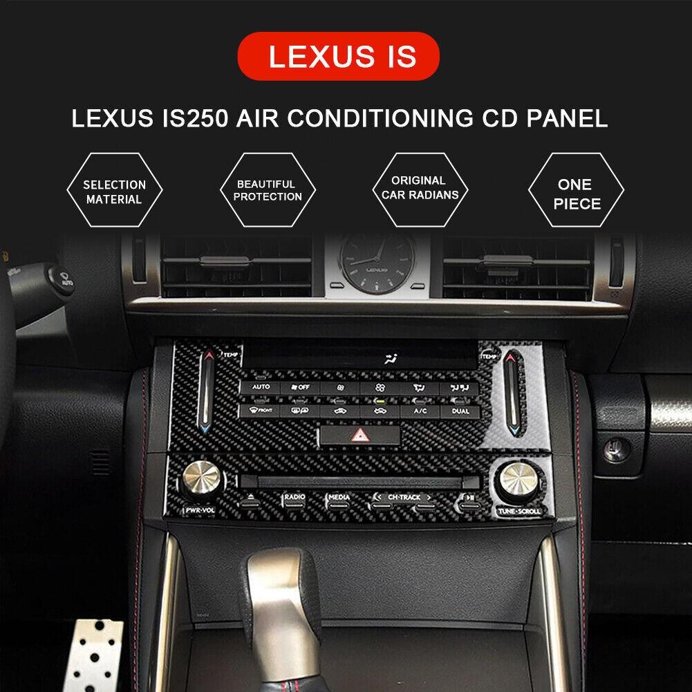 Carbon Fiber Interior Center Control AC Trim Cover For LEXUS IS250 IS300 IS350
