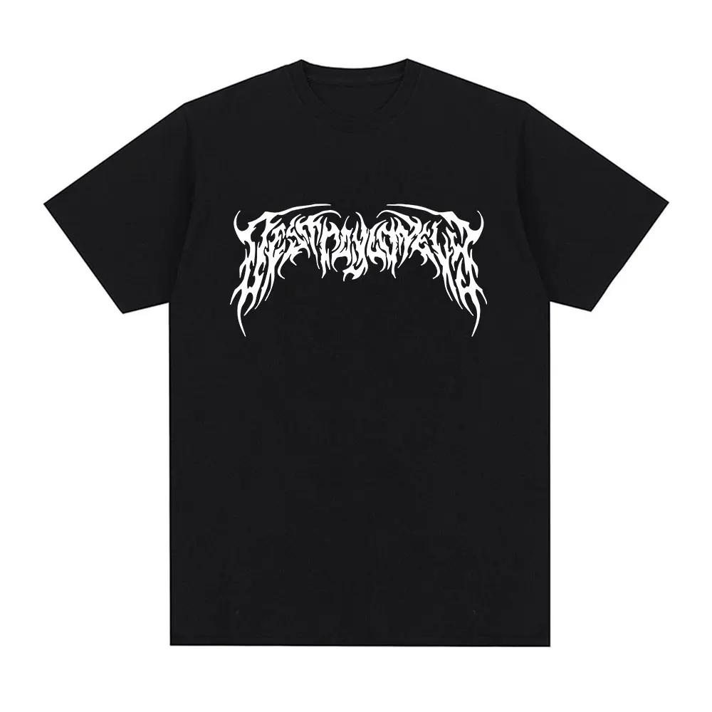 Rapper Destroy Lonely Logo T-shirt Fashion Hip Hop Oversized T Shirts Casual Cotton Short Sleeve T-shirts Gothic Streetwear Unisex