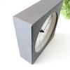 KATOMOKU Dual Use Clock, 8cm, Gray, km-134GRRC, Wall/Tabletop Use, Radio-Controlled Clock with Continuous Second Hand, 14cm