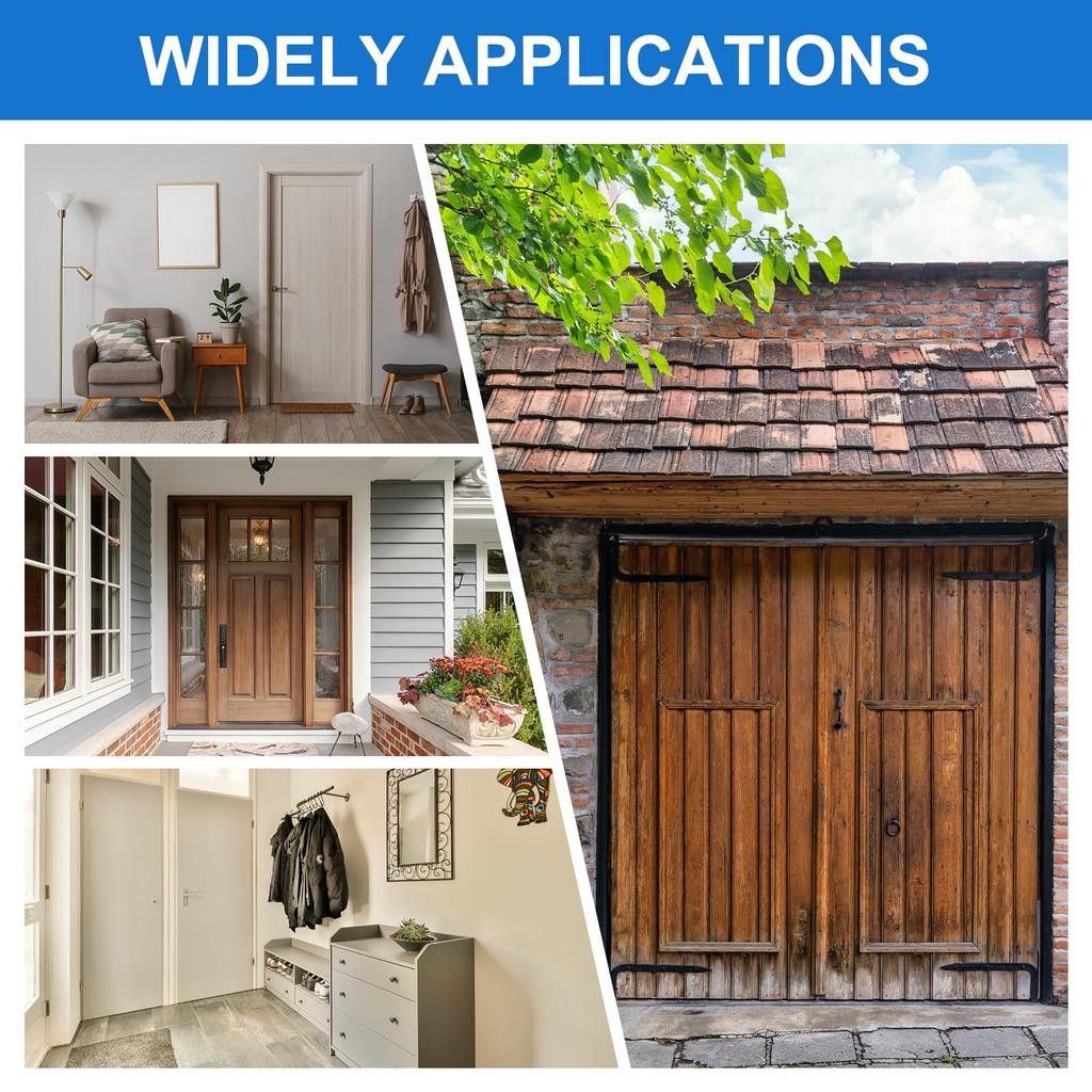 uxcell 4" Hook and Eye Latch, Barn Door Lock Brass Cabin Hook Privacy Door