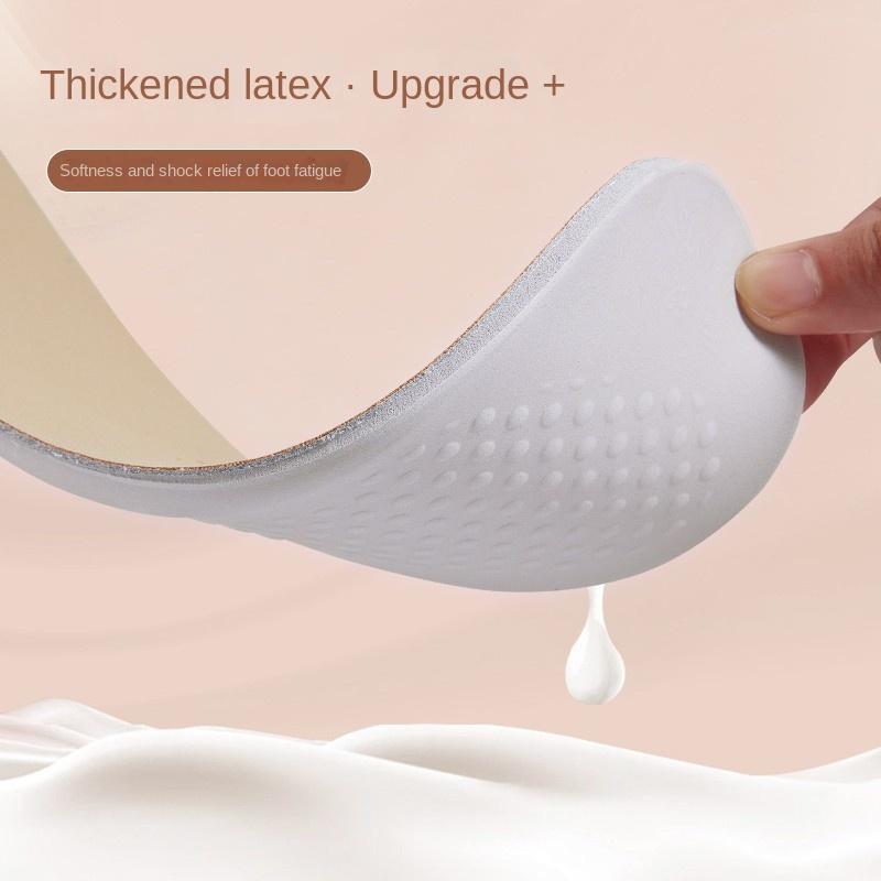Kuskinn Innleggssåler Lær Lateks Sportssåler Sko for Sko Fotbuestøtte Skoputer Støtdempende Skosåleinnlegg