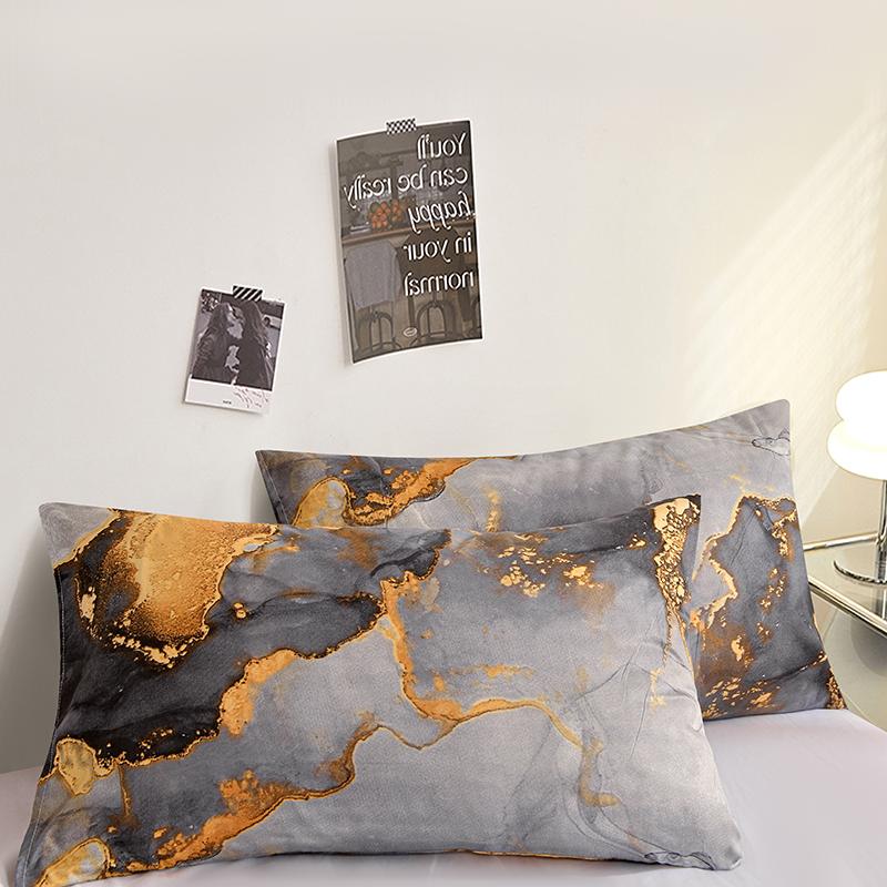Printed Pillow Cover 2pcs Pillowcase 48x74cm Pillow Sham for Home Bed Pillowslip Rectangle Cushion Cover funda almohada