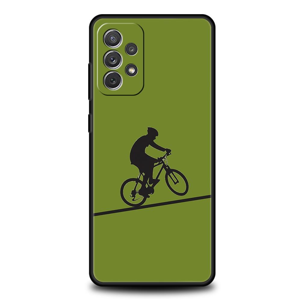 Mountain Bikes Cycling Phone Case For Samsung Galaxy A13 A51 A71 A41 A31 A21S A11 A03S A12 A32 A52 A22 A23 A33 A53 A73 5G Cover