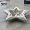 PLA Jewelry Organizer 3D Printed Star Storage Tray, Shape Decorative Five-pointed Elegant Plate Desktop Organizer, Trinket Dish for Dressing
