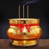 Iron Alloy Incense Burner Gold-Plated Chinese Incense Holder Filling Furnace Incense Gold Sand Particle For Bad Spirit Pangsabit