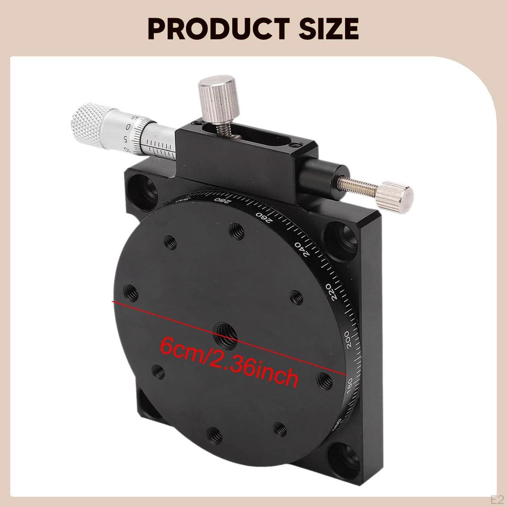 60mm Fine Tuning Optical Sliding Stage Dia 2.3inch Cross Roller Guide Accessories Simple Assembly