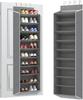 10 Tiers Large Over the Door Shoe Organizer Hanging Shoe Rack with Deep Pockets for Storage Door Storage Solution