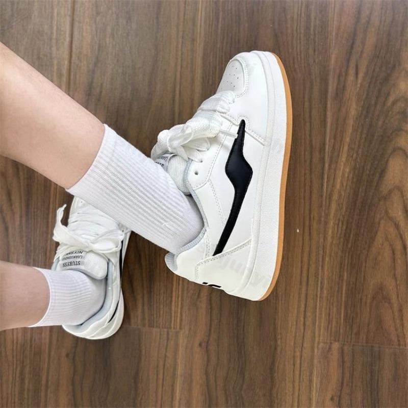 Fashion Women's Platform Sneakers 2025 Spring Autumn New Fashion Comfortable Non Slip Board Shoes Outdoor Height Increase Casual Shoes