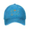 Aviation Instrument Panel Baseball Cap Washed Cotton Adjustable Retro Style Adult Casual Hat