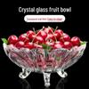Travessa de Vidro de Cristal para Frutas e Doces Flavinmci