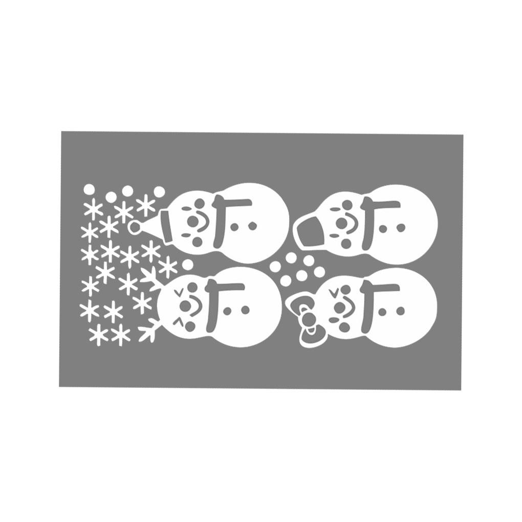 Christmas Snowman Design Wall Sticker Decal Removable PVC Bedroom Living Room Wall Art Mural Decor