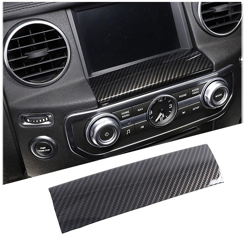 

For Land Rover Discovery 4 LR4 2010-16 ABS Carbon Fiber Car Steering Wheel Navigation Decorative Frame Stickers Car Accessories