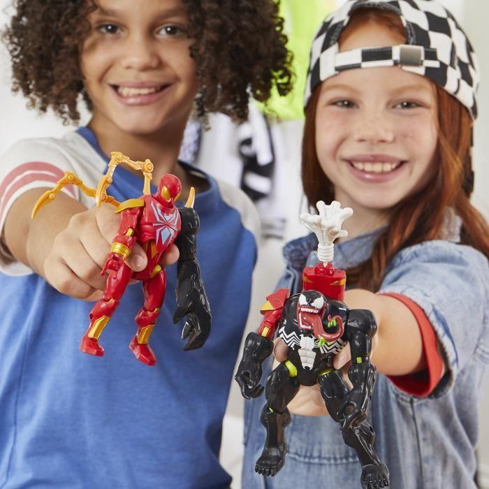 MixMashers Venom Deluxe, figurine 12 cm personnalisable à mélanger et combiner avec accessoires, Marvel, dès 4 ans