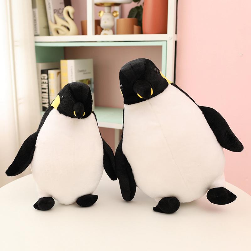 Cute Simulation Little Penguin Doll Plush Toy Aquarium Emperor Penguin Doll Children Accompany Soothing Doll