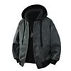 Spring and Autumn New Hooded Fake Two-piece Men's Leather Jacket Men's Cycling Bike Leather Jacket Men's American Men's Leather Jacket
