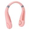 Bladeless Neck Fan Breathing Light 2400mah Rechargeable Hands Free Mini Neck Fan for Outdoor Travel Pink