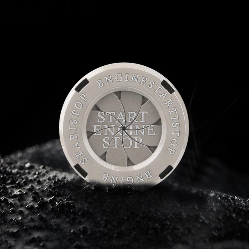 Universal Car Motorcycle Engine Start Stop Button Cover Auto Ignition Switch Rotatable Protection Cap Decor Decal Car Accessory