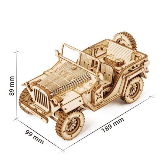 3D Wooden Puzzle MC701 Car with Japanese Instructions Tsukurundesu® Off-Road