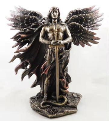 Cross-Border Resin Craft Garden Statues – Creative Faith-Themed Small Ornaments