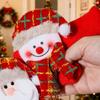 Festive Santa And Bells Door Handle Sleeves Durable Cloth Christmas Photo Props