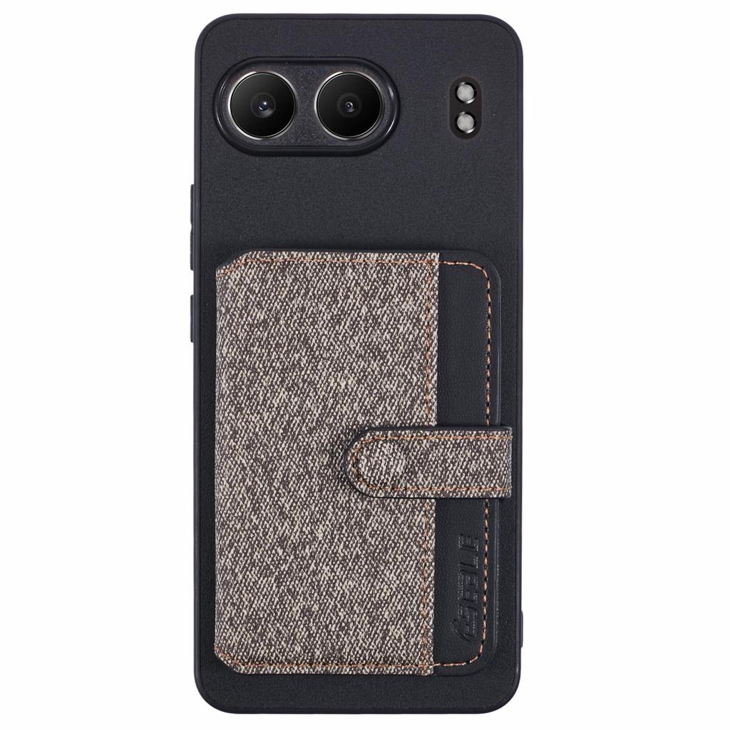 Pro pouzdro na telefon OnePlus Nord 4 Lepicí kapsa na karty Barevné sladění se stojánkem