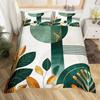 Palm Leaf Duvet Cover Twin Queen Nature Theme Tropical Leaves Bedding Set Boys Girls Boho Exotic Bohemian Style Comforter Cover