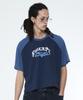Sseleupe Men'S Raglan Crop Short Sleeve Tee Navy