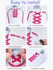 New Elastic No Tie Shoe Laces Flat Shoelaces For Kids and Adult Sneakers Shoelace Quick Lazy Metal Lock Laces Shoe Strings