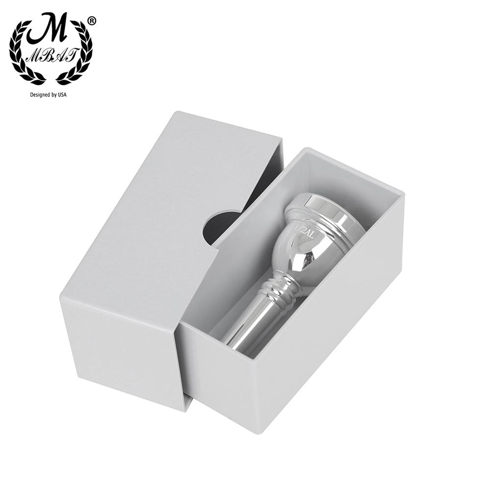 M MBAT 6 1/2AL Alto Trombone Mouthpiece Copper Alloy Material Silver Gold Color Trombone Mouthpiece Musical Instrument Accessory