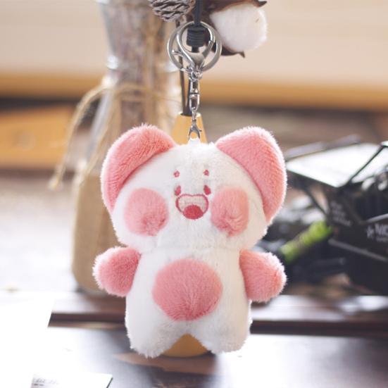 Pandantiv de păpușă rafinat Decorație pufoasă și confortabilă pentru geantă