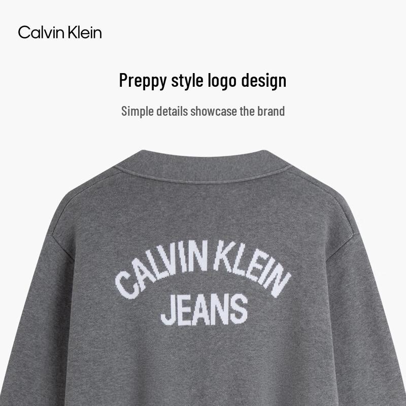 Calvin Klein Jeans Unisex Jacquard V-Neck Cardigan