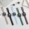 Boîtier PC+Sangles Pour bracelet Apple Watch 44mm 45mm 40mm 46mm 41mm 42mm 49mm Bracelet Sport Silicone iWatch series 10 8 7 se 9 ultra 2