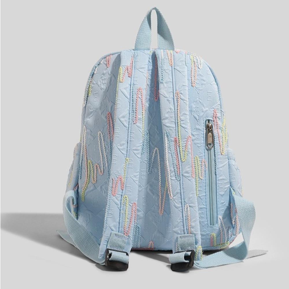 Zipper Students Schoolbags Large Capacity Casual Daypack Travel Backpack  for Teen